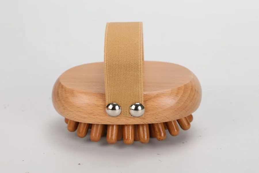 Cepillo de púas de madera, pieza del kit de maderoterapia