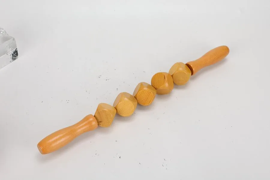 Rodillo de cubos de madera, pieza del kit de maderoterapia (2/3)